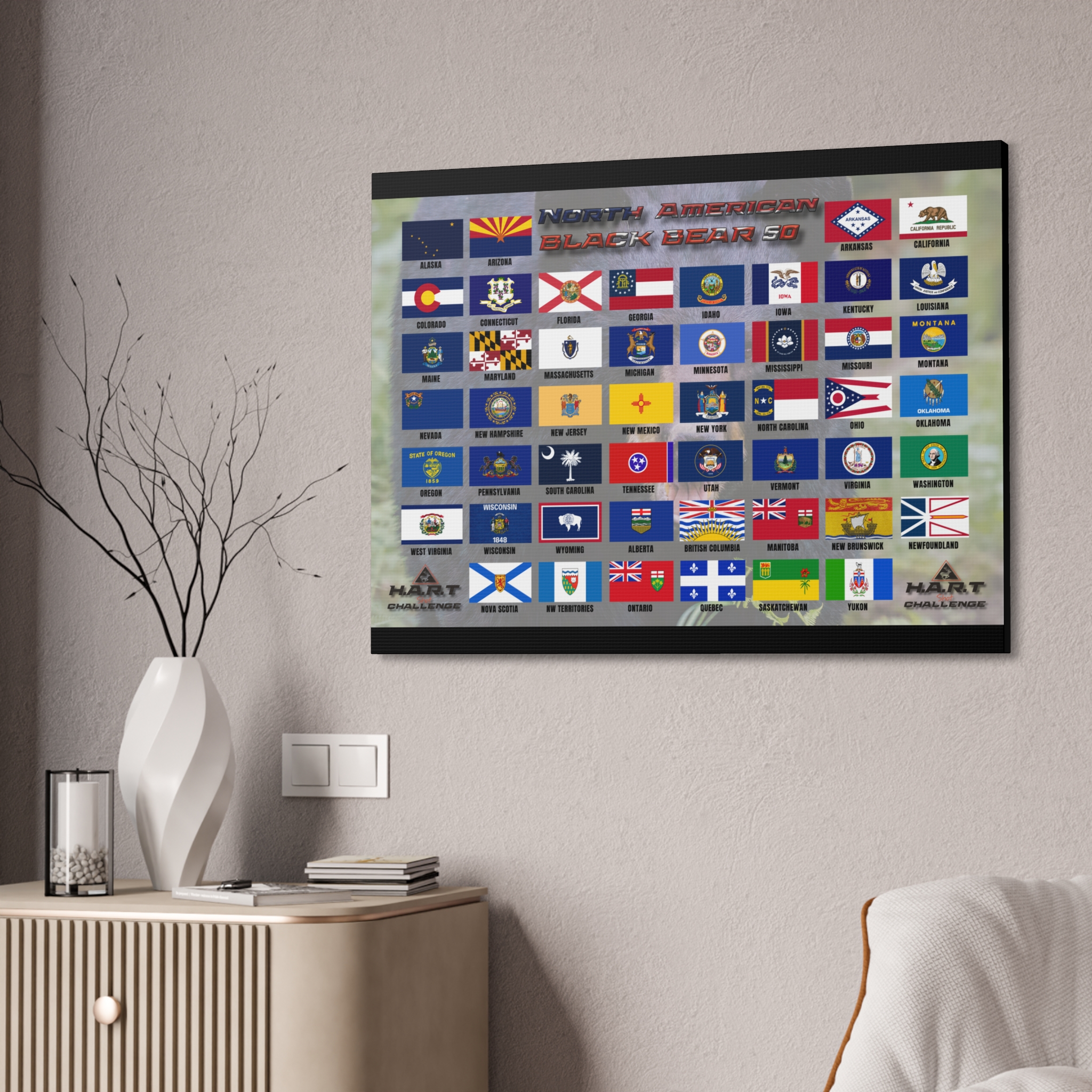 North American Black Bear 50 H.A.R.T Challenge Shot Board - Image 12